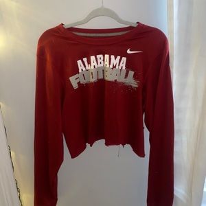 Alabama football cropped long sleeve